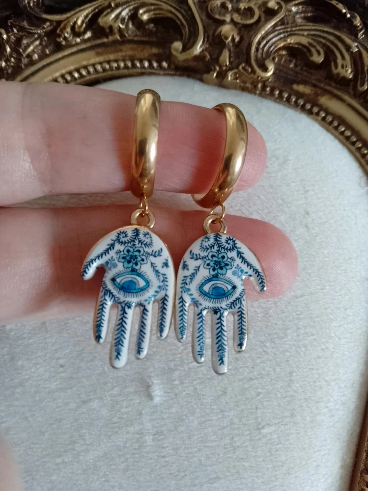 Boucles d'oreilles mains bohémiennes